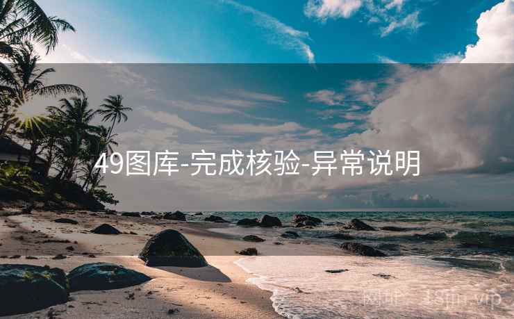49图库-完成核验-异常说明